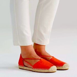 NWOB Eileen Fisher Lee Espadrilles red suede